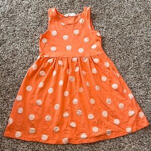 H&M Orange Sleeveless Scoop Neck Sundress